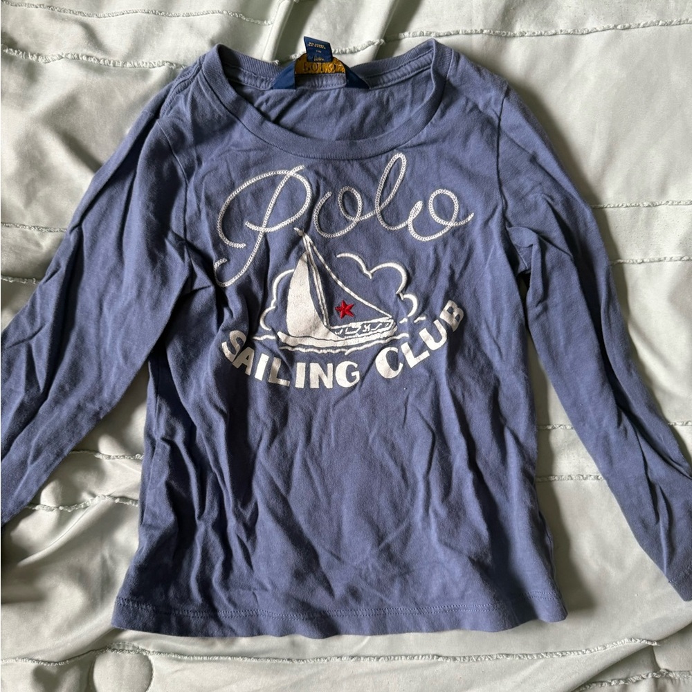Polo by Ralph Lauren Gray Embroidered Tee